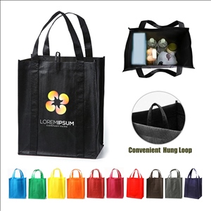 120 Gsm Reusable Grocery Bags Large Totes with Reinforced Handles